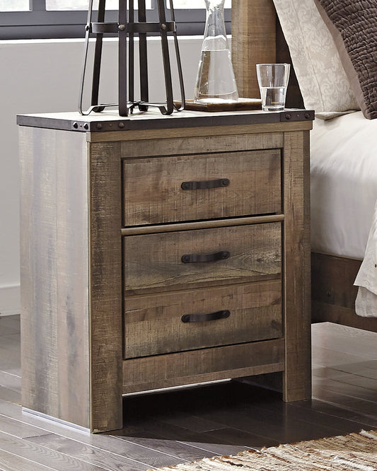 Trinell Two Drawer Night Stand Royal Furniture