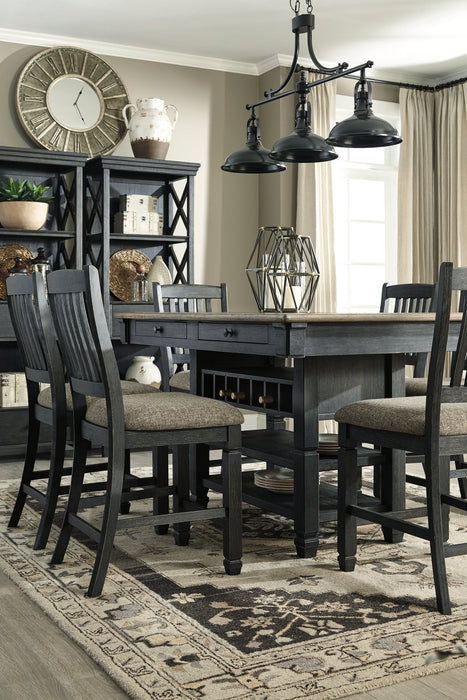 Tyler Creek Counter Height Dining Table and 4 Barstools Royal Furniture