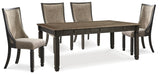 Tyler Creek Dining Table and 4 Chairs Royal Furniture