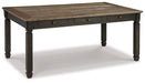 Tyler Creek Dining Table and 4 Chairs and Bench Royal Furniture