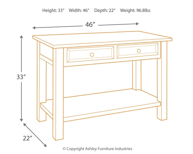 Tyler Creek Sofa Table Royal Furniture