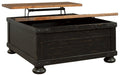 Valebeck Lift Top Cocktail Table Royal Furniture