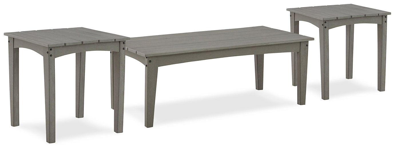 Visola Outdoor Coffee Table with 2 End Tables Royal Furniture