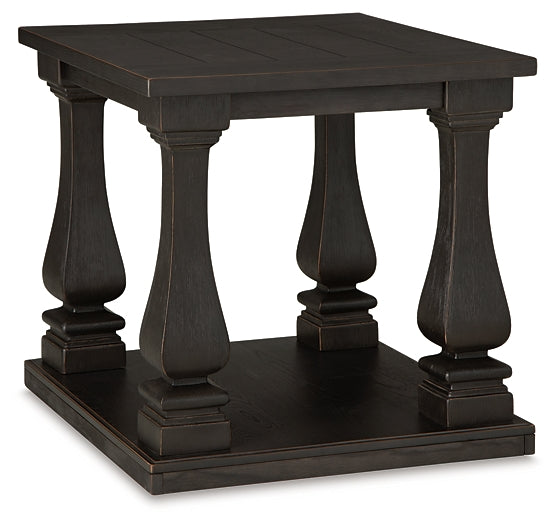 Wellturn Rectangular End Table Royal Furniture