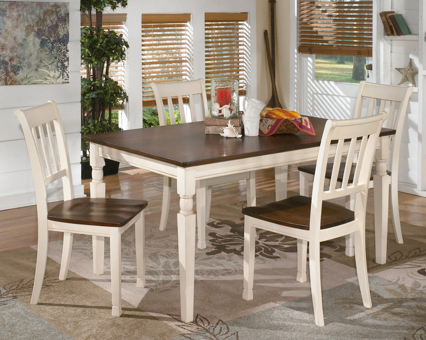 Whitesburg Dining Table and 4 Chairs Royal Furniture