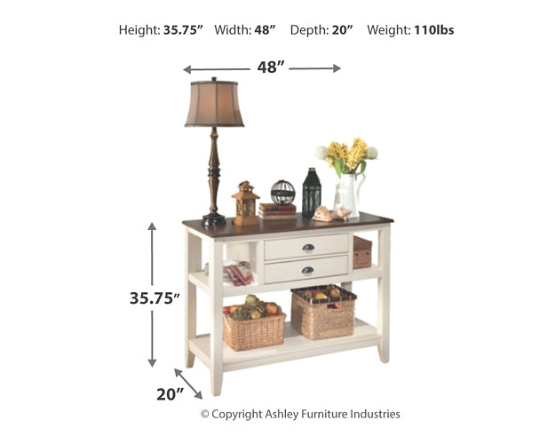 Whitesburg Dining Table and 4 Chairs and Bench with Storage Royal Furniture