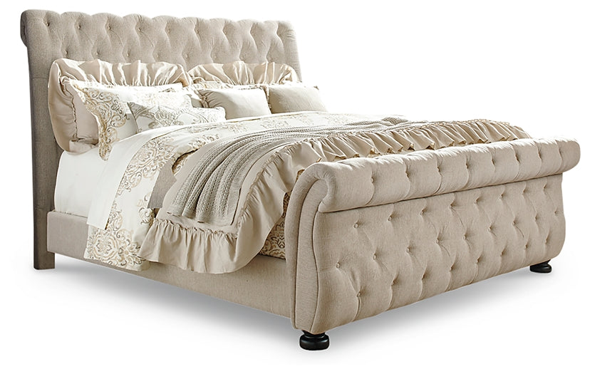 Willenburg Queen Upholstered Sleigh Bed Royal Furniture