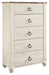 Willowton Five Drawer Chest Royal Furniture