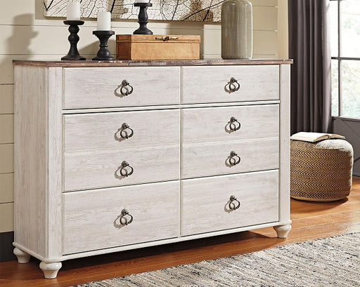 Willowton Six Drawer Dresser Royal Furniture