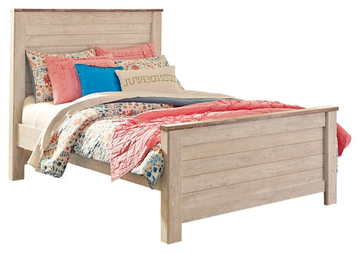 Willowton Twin Panel Bed with Nightstand Royal Furniture