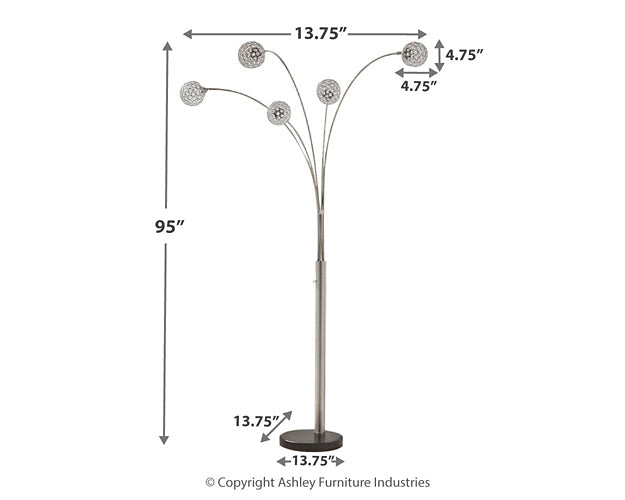 Winter Metal Arc Lamp (1/CN) Royal Furniture