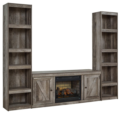 Wynnlow 3-Piece Entertainment Center with Electric Fireplace Royal Furniture