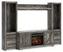 Wynnlow 4-Piece Entertainment Center with Electric Fireplace Royal Furniture