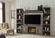 Wynnlow 4-Piece Entertainment Center with Electric Fireplace Royal Furniture