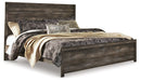 Wynnlow King Panel Bed with Mirrored Dresser, Chest and 2 Nightstands Royal Furniture