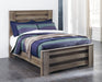 Zelen Full Panel Bed with Mirrored Dresser Royal Furniture