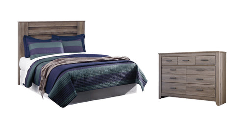 Zelen King/California King Panel Headboard with Dresser Royal Furniture