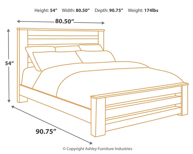 Zelen King Panel Bed with Mirrored Dresser Royal Furniture