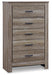 Zelen Queen/Full Panel Headboard with Mirrored Dresser, Chest and Nightstand Royal Furniture