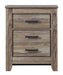 Zelen Two Drawer Night Stand Royal Furniture