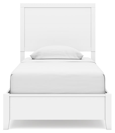 Binterglen Twin Panel Bed with Dresser and Nightstand