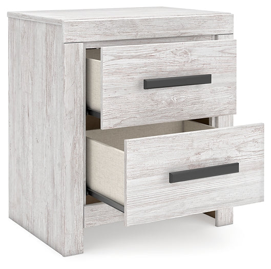 Cayboni Full Panel Bed with Nightstand