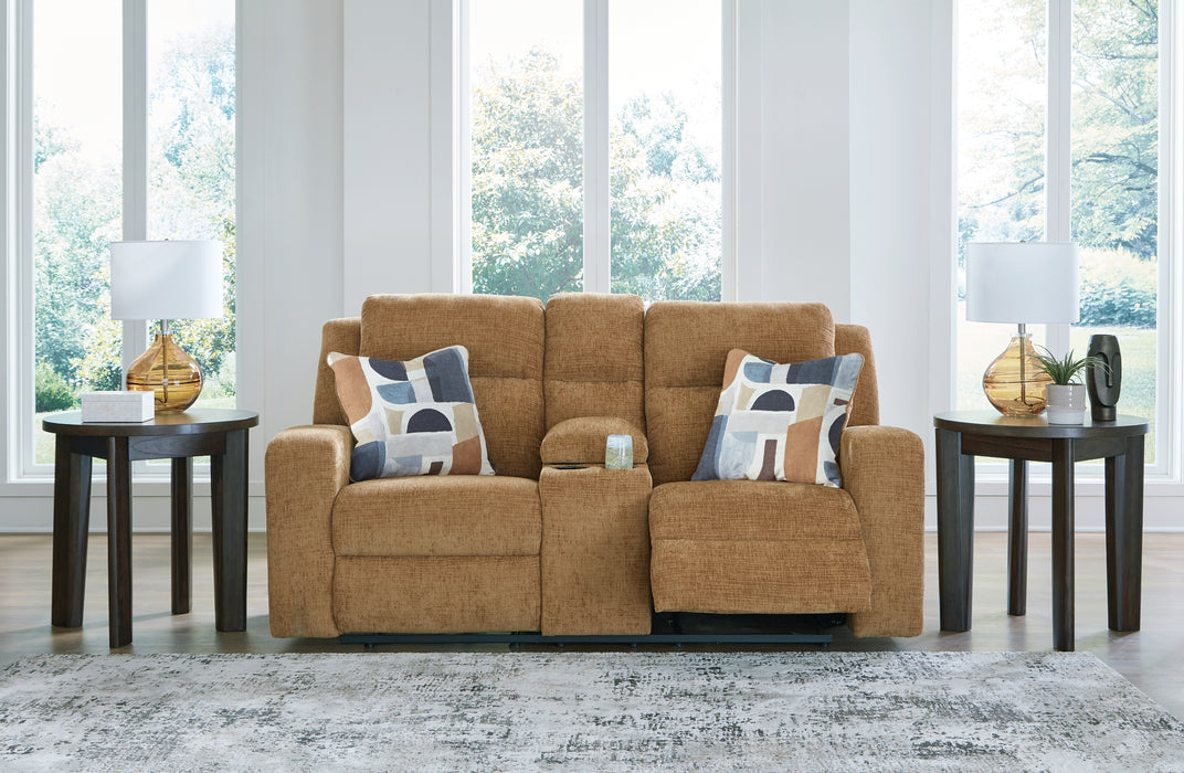 Kanlow DBL Rec Loveseat w/Console