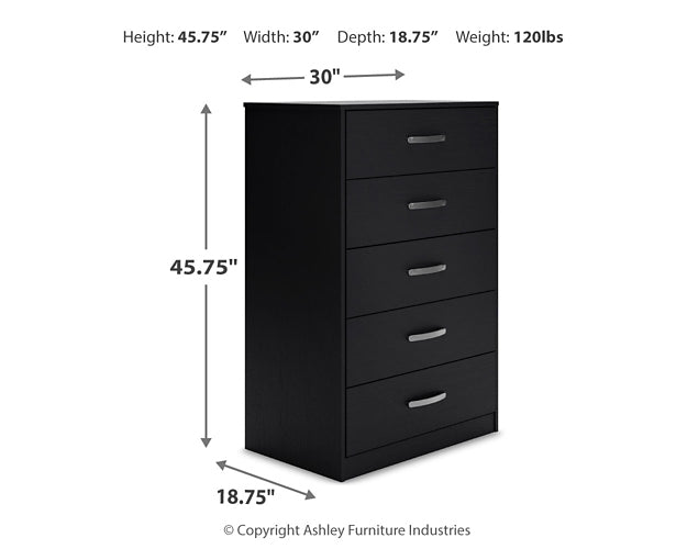 Finch Queen Panel Headboard with Dresser, Chest and 2 Nightstands