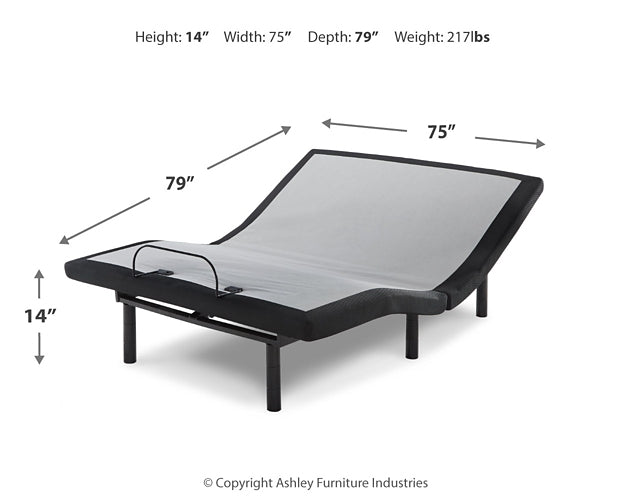 10 Inch Chime Memory Foam Mattress with Adjustable Base Royal Furniture