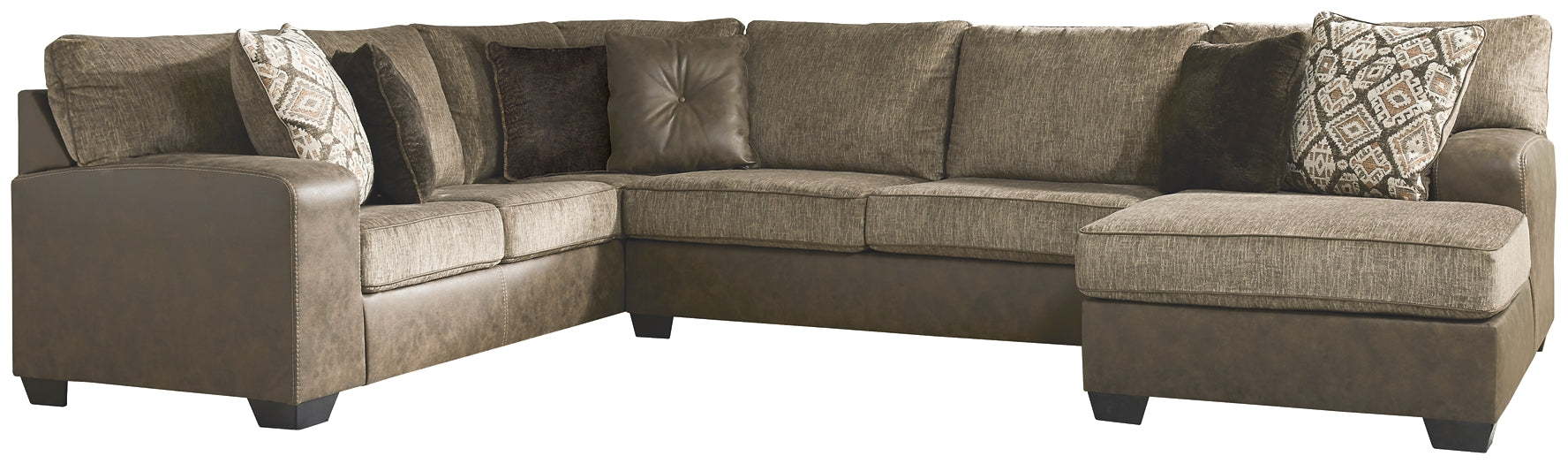 Abalone 3-Piece Sectional with Ottoman Royal Furniture