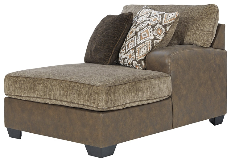 Abalone 3-Piece Sectional with Ottoman Royal Furniture