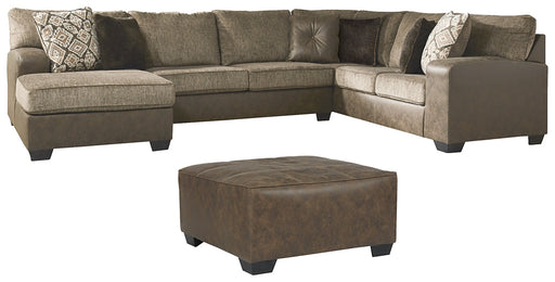 Abalone 3-Piece Sectional with Ottoman Royal Furniture