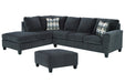 Abinger 2-Piece Sectional with Ottoman Royal Furniture