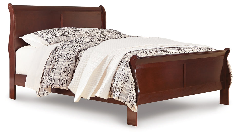 Alisdair California King Sleigh Bed with Mirrored Dresser and 2 Nightstands Royal Furniture