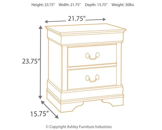 Alisdair California King Sleigh Bed with Mirrored Dresser and 2 Nightstands Royal Furniture