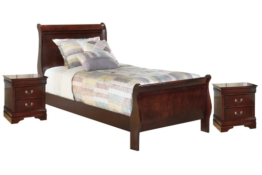 Alisdair Twin Sleigh Bed with 2 Nightstands Royal Furniture