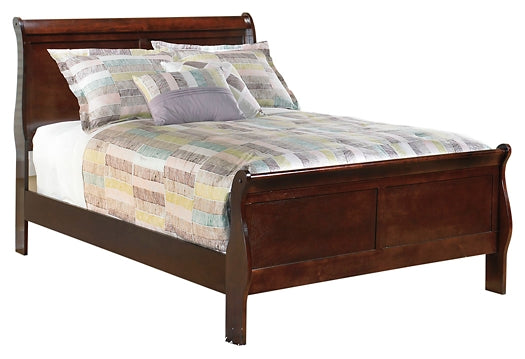 Alisdair Twin Sleigh Bed with Mirrored Dresser, Chest and 2 Nightstands Royal Furniture