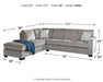 Altari 2-Piece Sectional with Chaise Royal Furniture