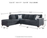 Altari 2-Piece Sectional with Chaise Royal Furniture