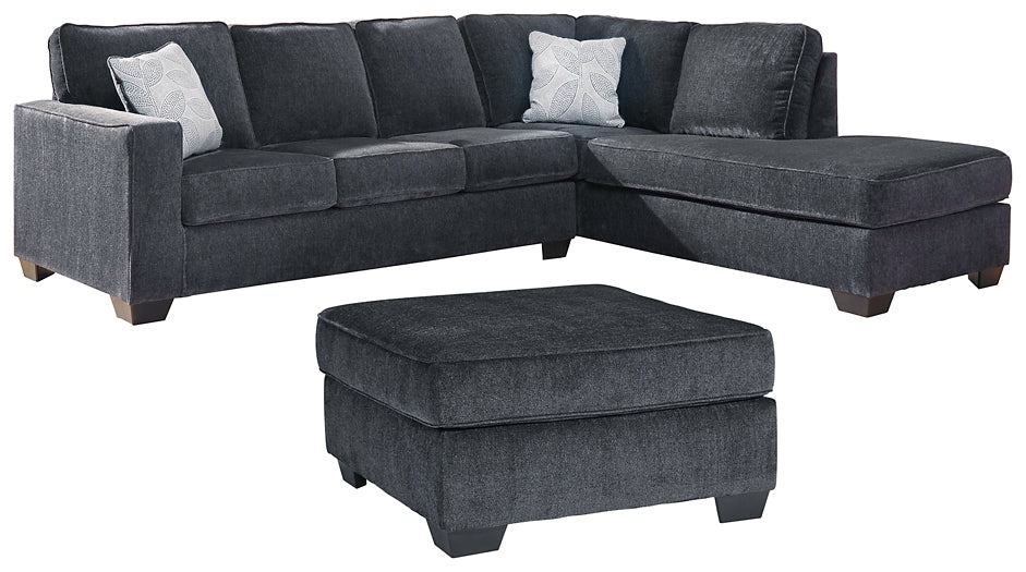 Altari 2-Piece Sectional with Ottoman Royal Furniture