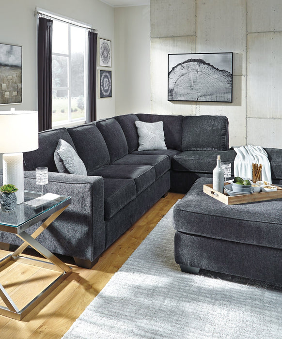 Altari 2-Piece Sectional with Ottoman Royal Furniture