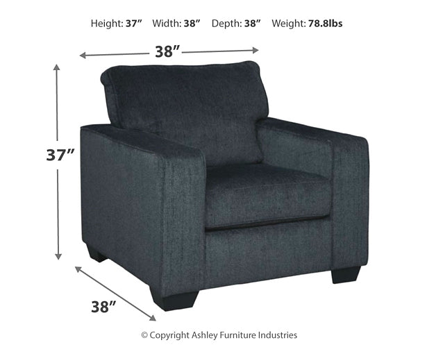 Altari Chair and Ottoman Royal Furniture