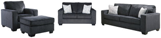 Altari Sofa, Loveseat, Chair and Ottoman Royal Furniture