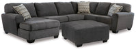 Ambee 3-Piece Sectional with Ottoman Royal Furniture