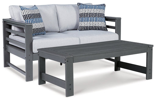 Amora Outdoor Loveseat with Coffee Table Royal Furniture