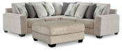 Ardsley 3-Piece Sectional with Ottoman Royal Furniture