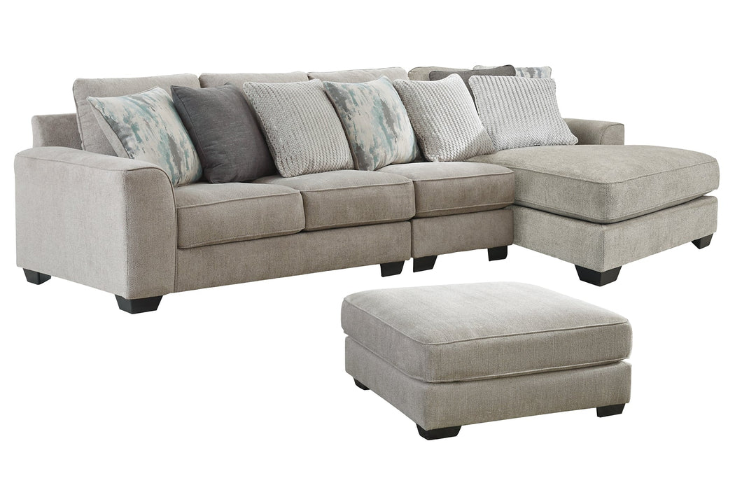 Ardsley 3-Piece Sectional with Ottoman Royal Furniture