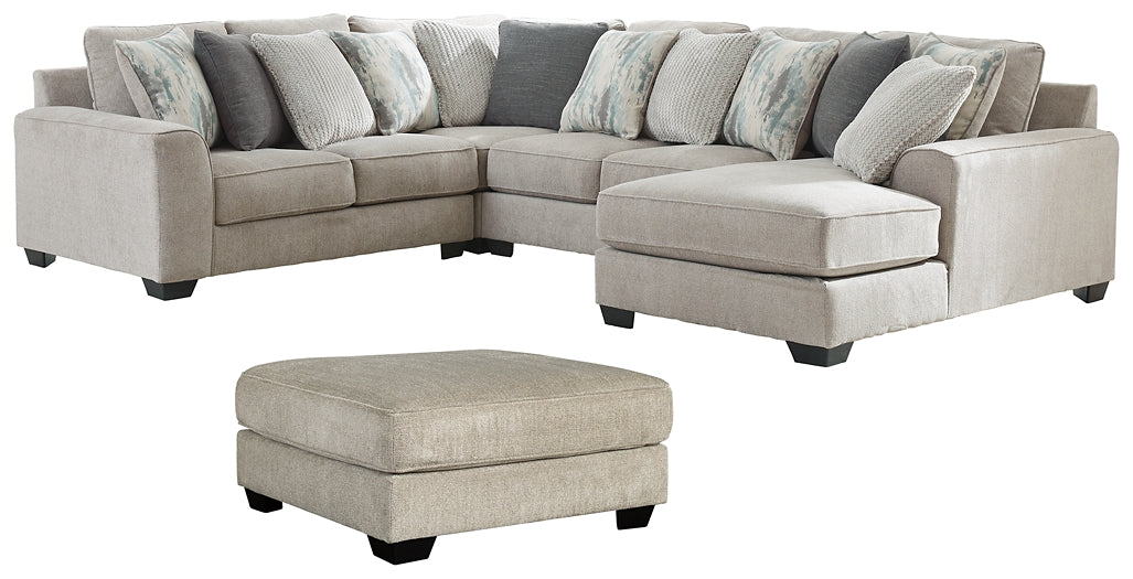 Ardsley 4-Piece Sectional with Ottoman Royal Furniture