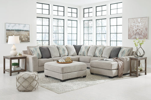 Ardsley 5-Piece Sectional with Ottoman Royal Furniture