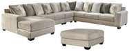 Ardsley 5-Piece Sectional with Ottoman Royal Furniture